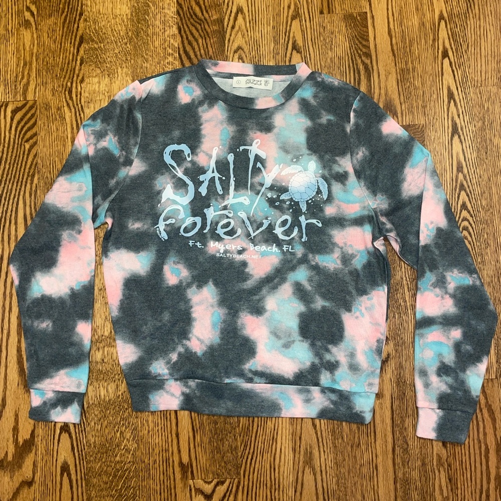 Women’s Small Salty Forever Florida Crewneck Sweatshirt